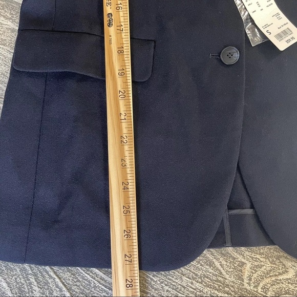 Uniqlo Wool Blend Navy Blazer Small NWT Preppy Collegiate Jacket - Picture 10 of 10